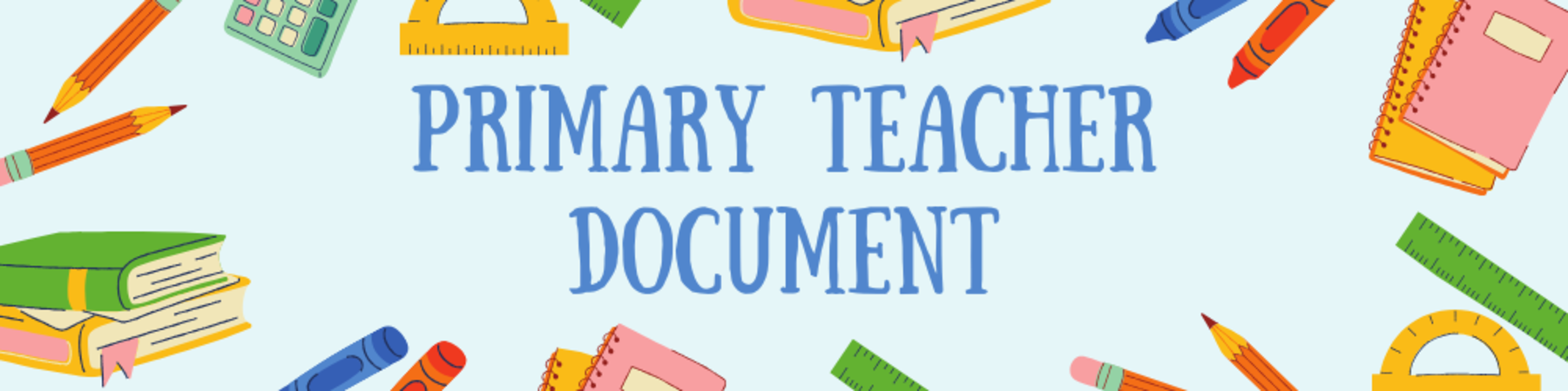 Primary Teacher Document  Cover